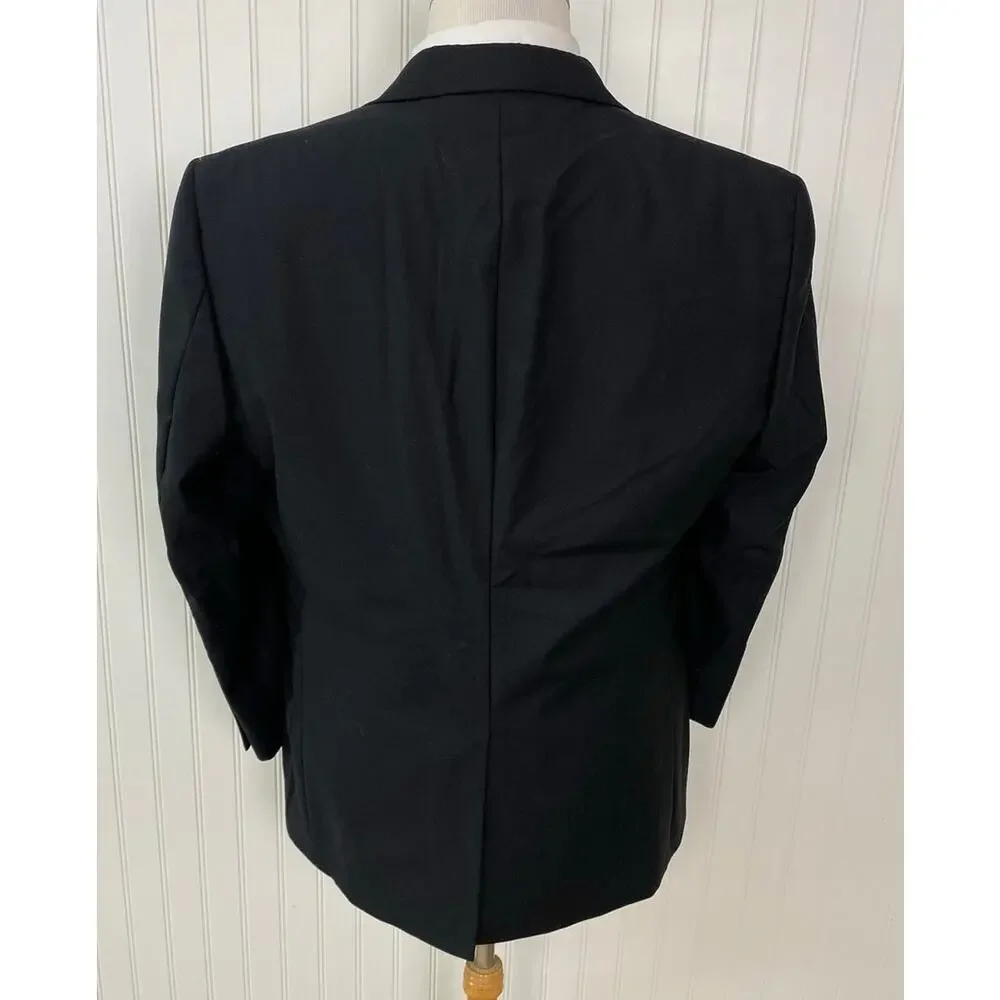 Jos. A. Bank Signature Formal 1-button wool pleated tuxedo jacket pants suit 42S